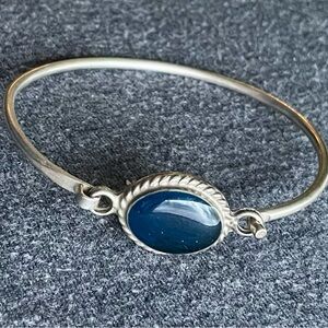 Taxco TP-55 Sterling Bracelet with blue stone